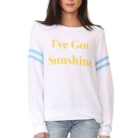 Wildfox I've Got Sunshine Baggy Beach Jumper Sweatshirt Size Small NWT HTF! - Picture 2 of 7
